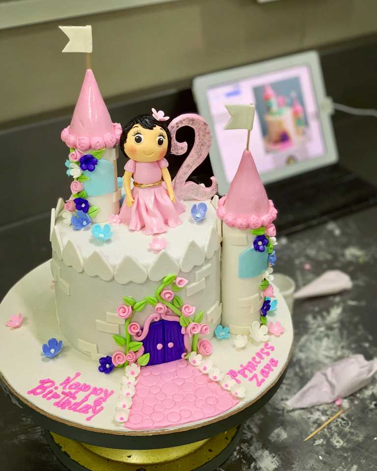 2nd birthday cake designs for girls