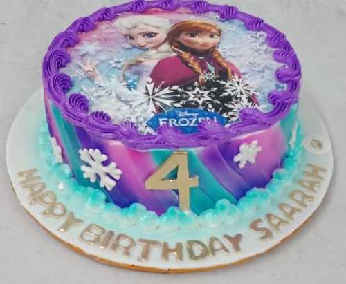 Frozen themed birthday cake | Frozen birthday cake, Frozen themed birthday  cake, Themed birthday cakes