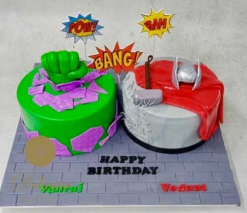 Cakes by Kay. - Birthday cake for twin boys Aharan... | Facebook
