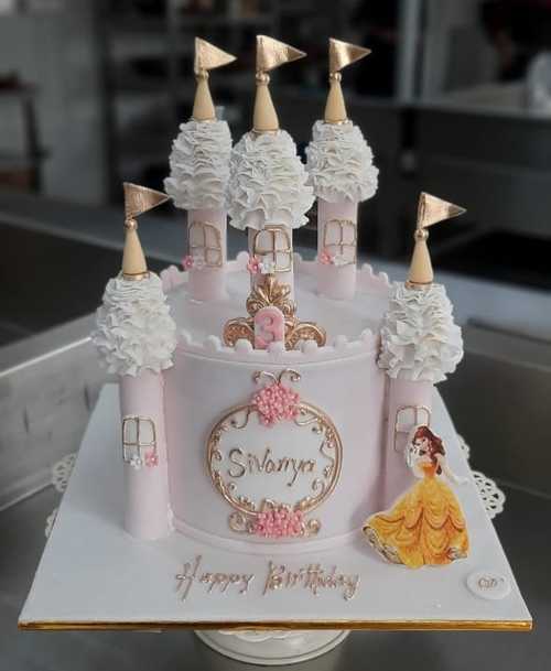 Cutie Pink Princess themed Cake Singapore/Kids birthday cakes singapore -  White Spatula