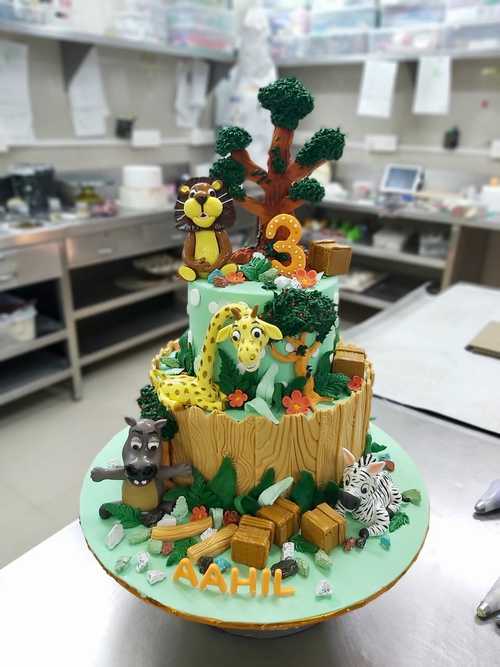 Animal Theme Cake-2