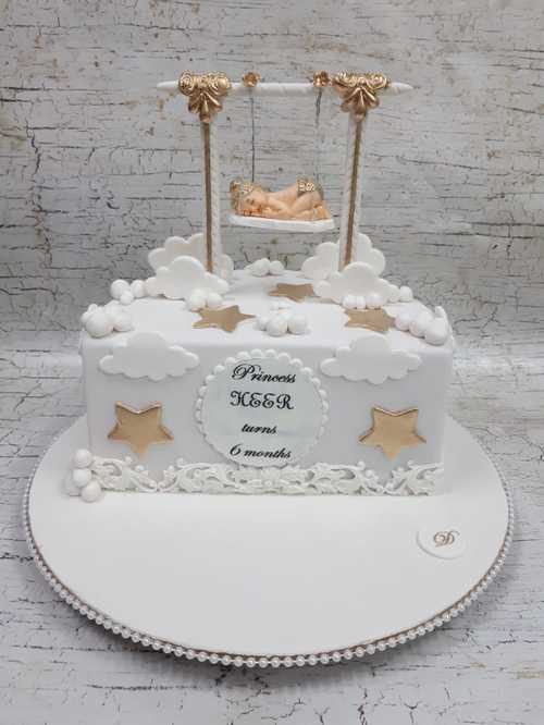 Minnie Mouse Half Birthday Cake for Girl | FaridabadCake