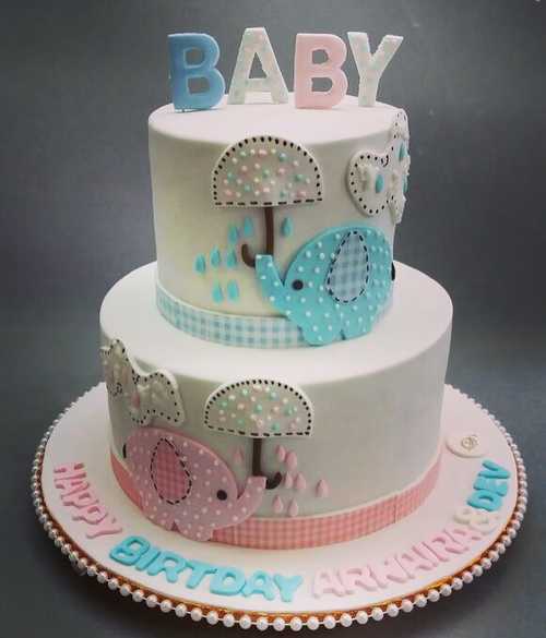 Baby Shower cake with Big Sister | Order cakes - Kukkr Cakes