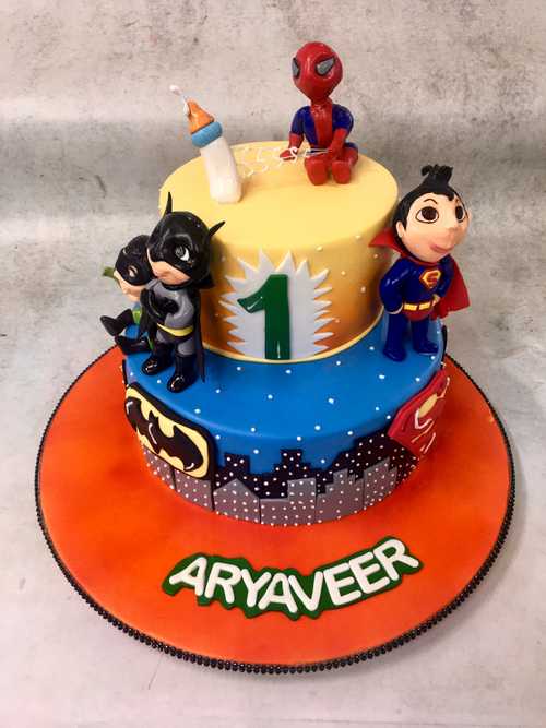 Super Hero Birthday Cake – Afrina Sweets