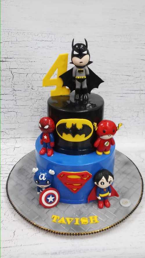 Custom Cakes by Manisha - Superhero Theme Cake! | Facebook