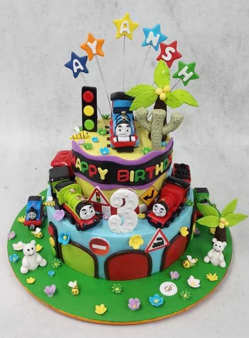 iFrosted - Cars theme 2 tier buttercream covered cake😍 For... | Facebook