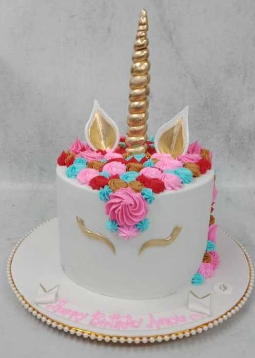 Order Half Birthday Unicorn Cake Online Same day Delivery Kanpur