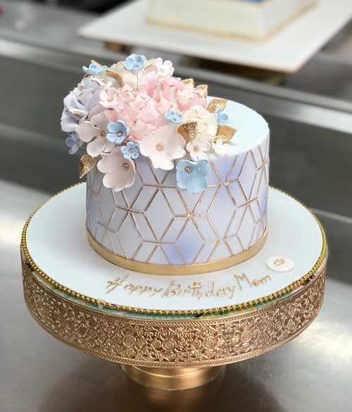 Floral Designer Cake - The Cake World Shop