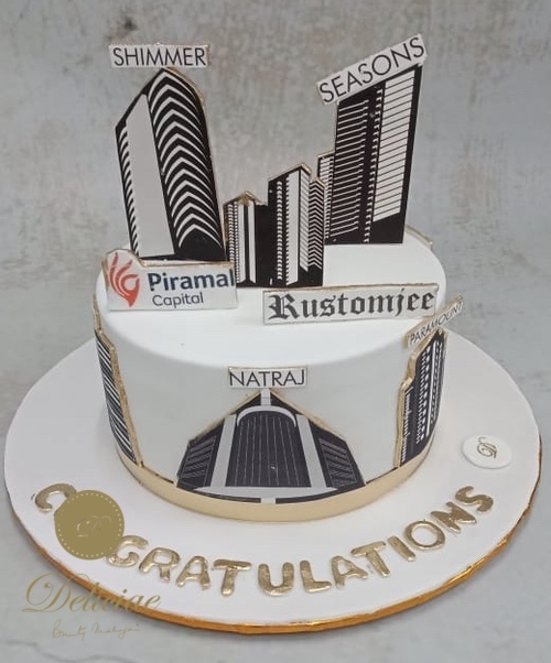 Architect Theme cake in wall style by Creme Castle