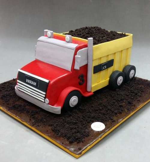 Excavator & Dump Truck Construction Cake | Construction cake, Baby boy  birthday cake, Truck birthday cakes