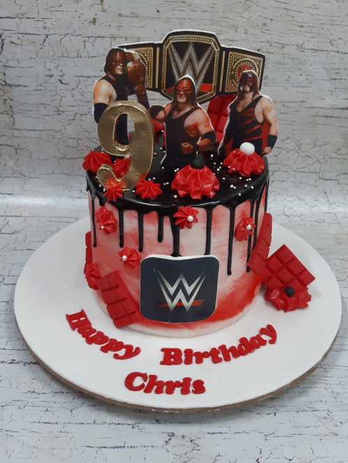 WWE two tier cake - Picture of Flavor Cupcakery & Bake Shop, Bel Air -  Tripadvisor