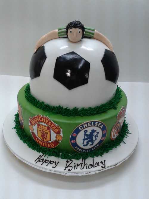 Football Team Birthday |Two Tier Cake|The Cake Store